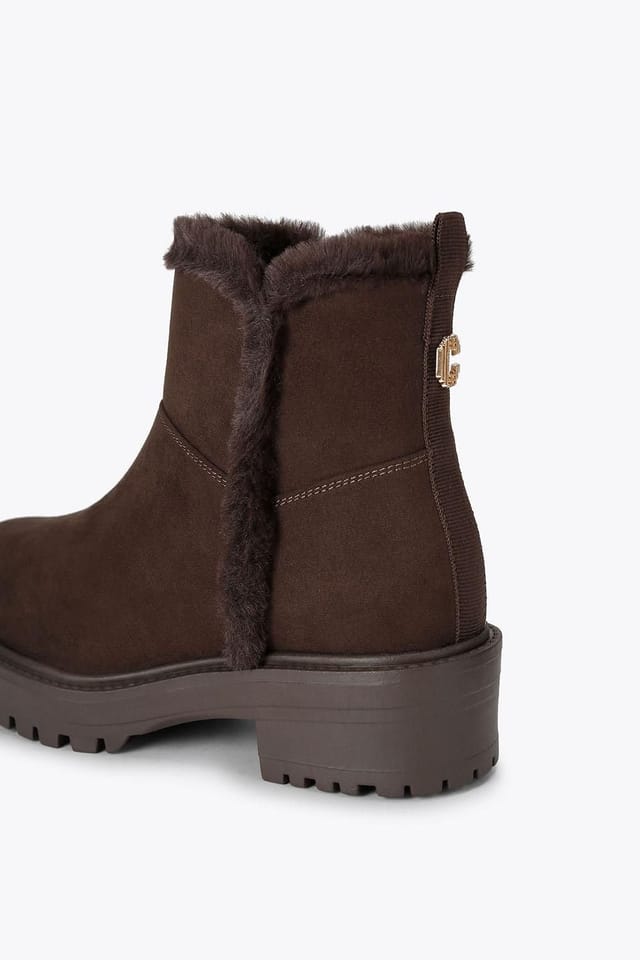 Carvela Carvela Women's 'Cosy Ankle' Fabric Boots in Brown - 3