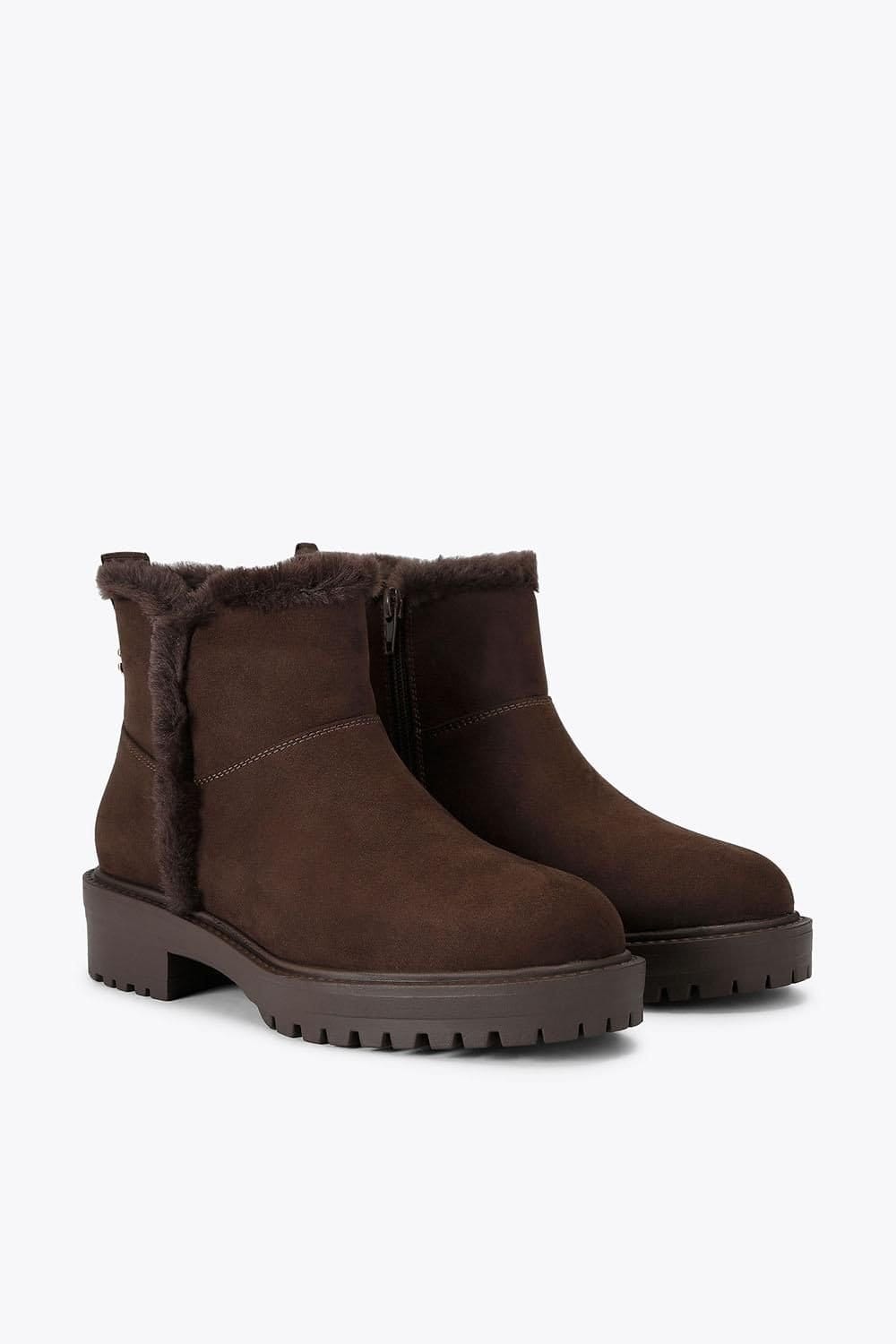 Carvela Carvela Women's 'Cosy Ankle' Fabric Boots in Brown - 4
