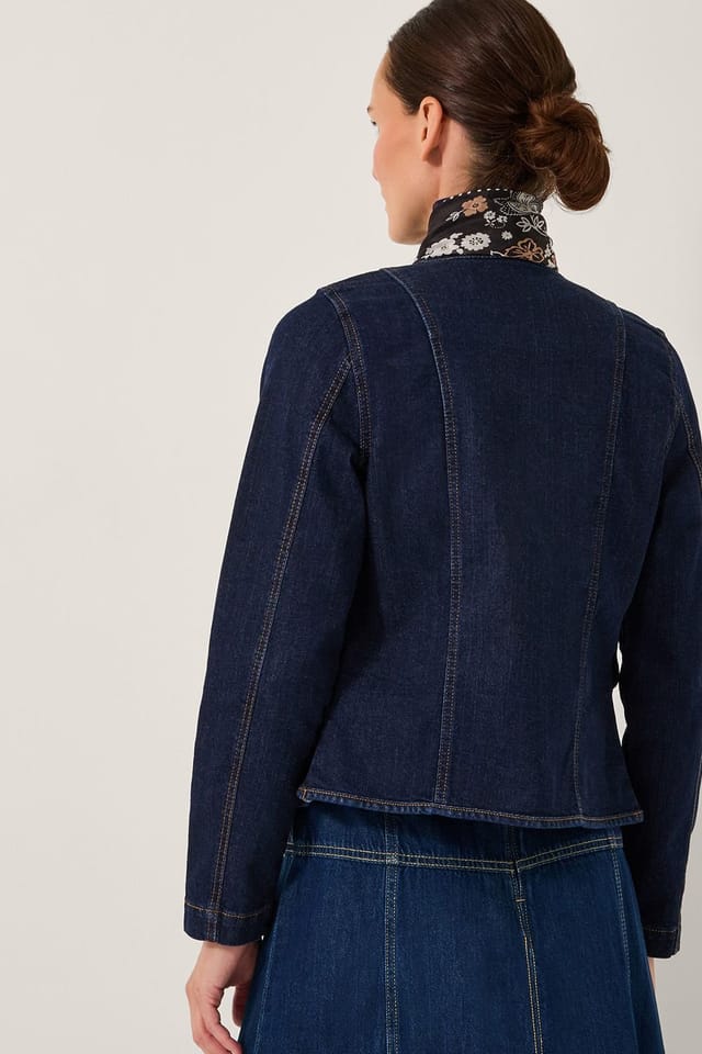 Monsoon Monsoon Women's Vivian Denim Jacket Blue - 2