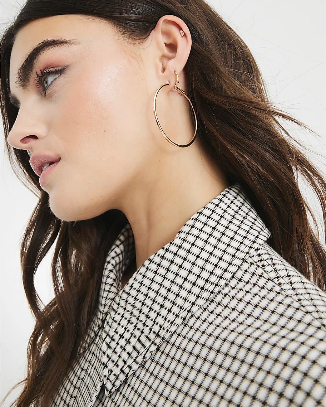 River Island River Island Womens Pack Of 3 Gold Mixed Hoop Earrings