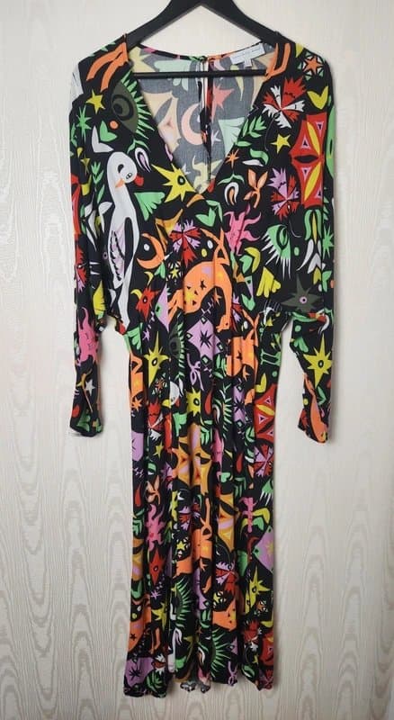 Never Fully Dressed Never Fully Dressed 14 Graphic Abstract Maxi Dress