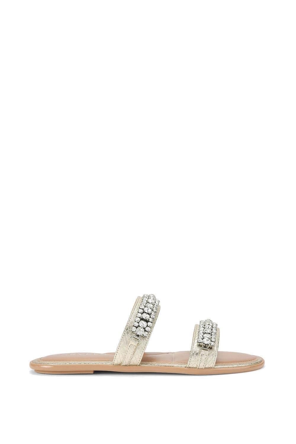 Carvela Carvela Women's 'Lusso Flat' Sandals in Gold