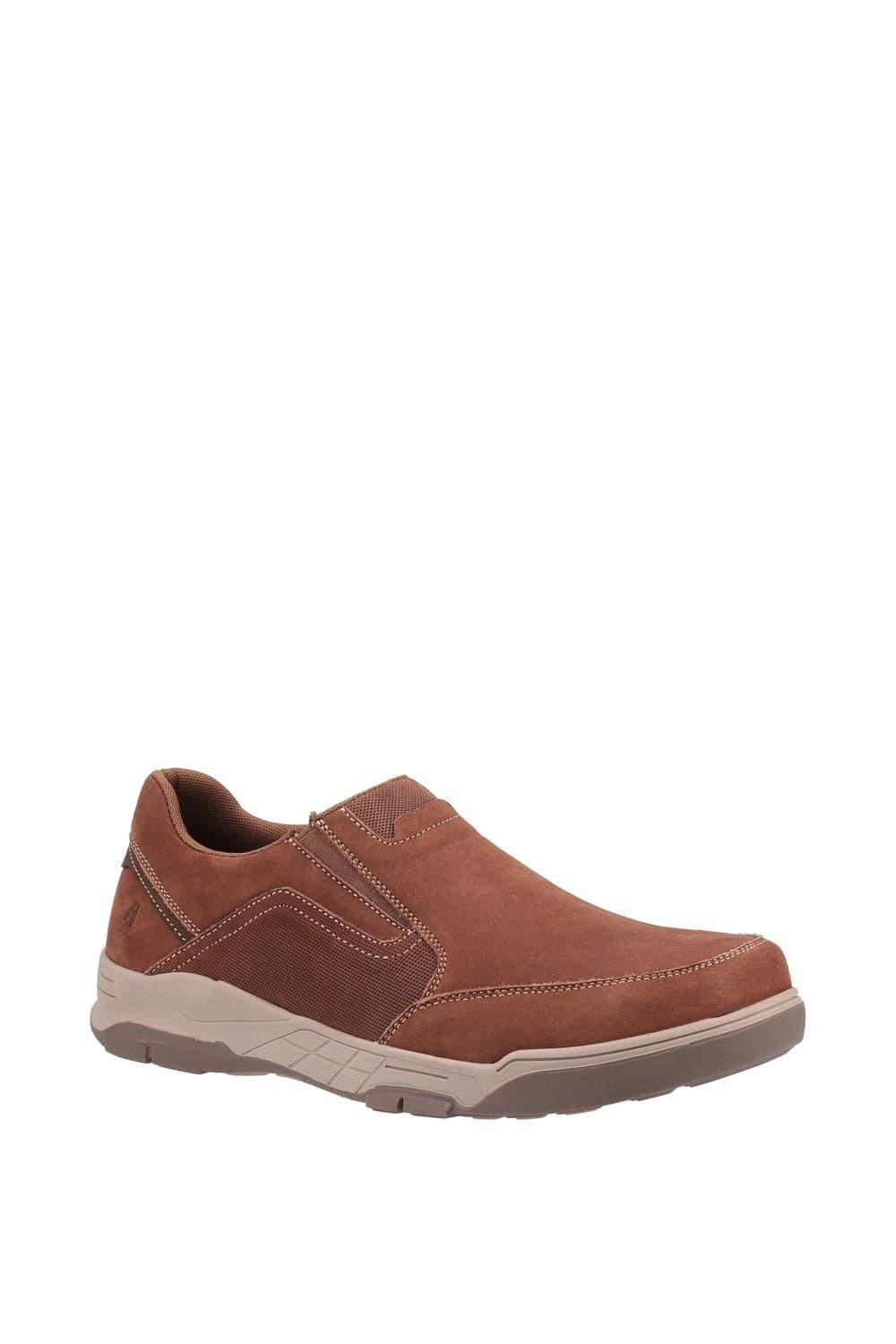 Hush Puppies Hush Puppies Men's 'Fletcher' Smooth Leather Slip On Shoes in Tan