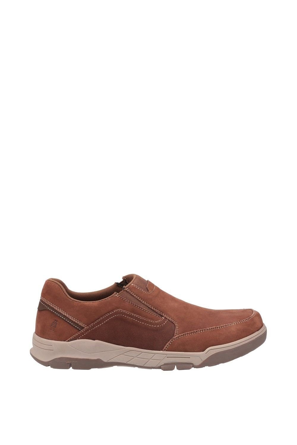 Hush Puppies Hush Puppies Men's 'Fletcher' Smooth Leather Slip On Shoes in Tan - 4