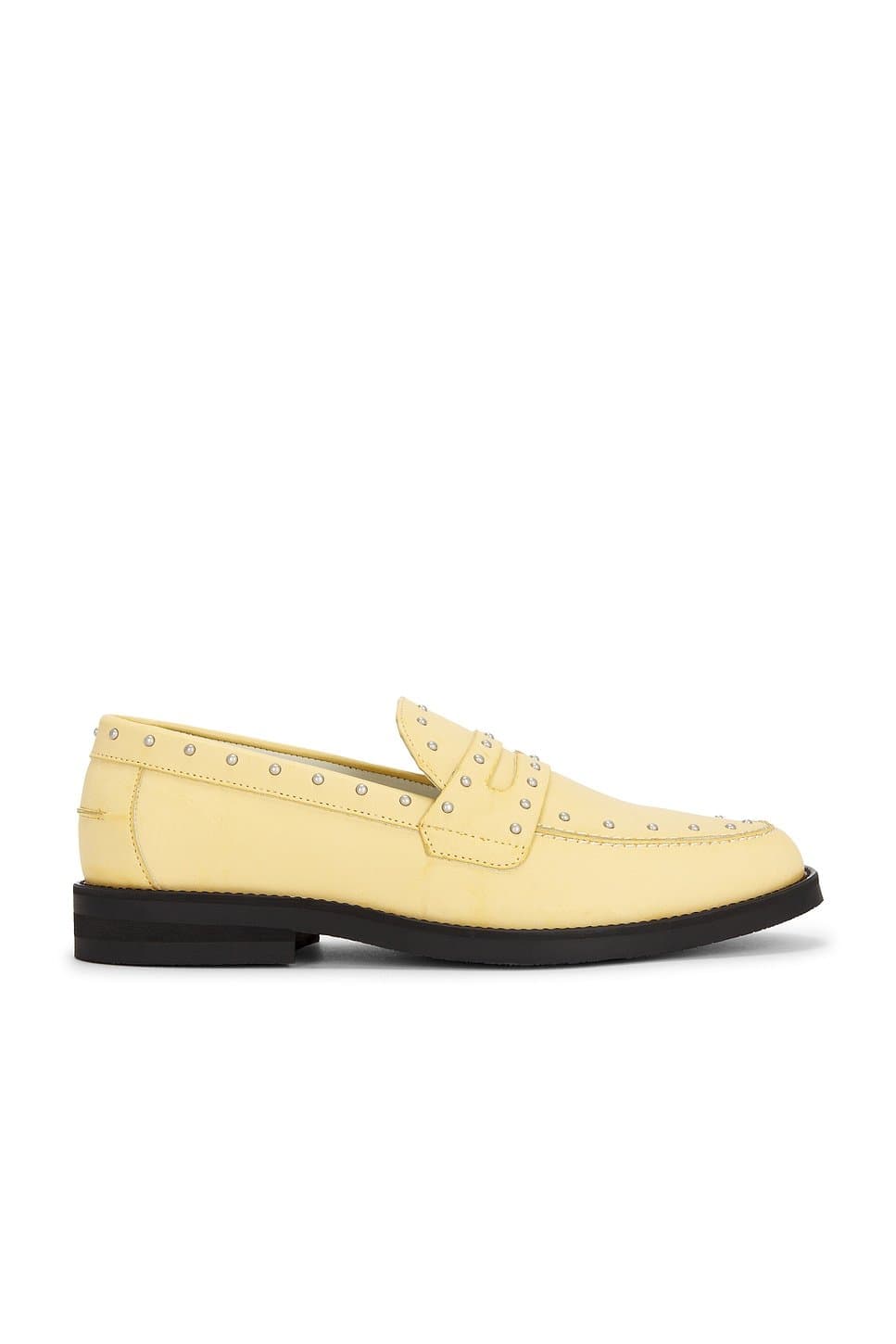 revolve Revolve Beige Wilde Studded Penny Loafer