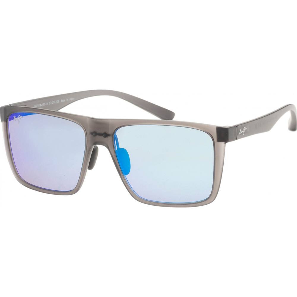 Maui Jim Maui Jim Men's MJ0455S-002 Honokalani Square/Rectangle Sunglasses in Grey - 1