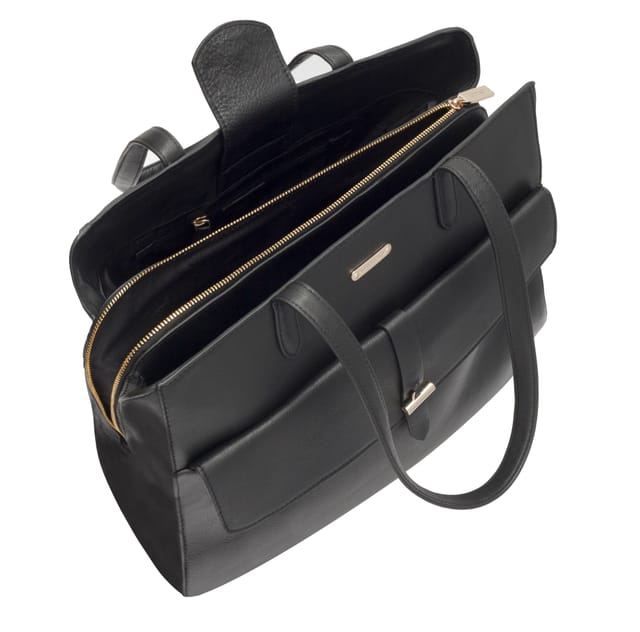 Paul Costelloe Paul Costelloe Women's Catania Leather Shoulder Bag in Black - 2