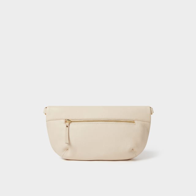 OSPREY LONDON OSPREY LONDON Women's The Luxe Milano Leather Sling Bag in Natural - 3