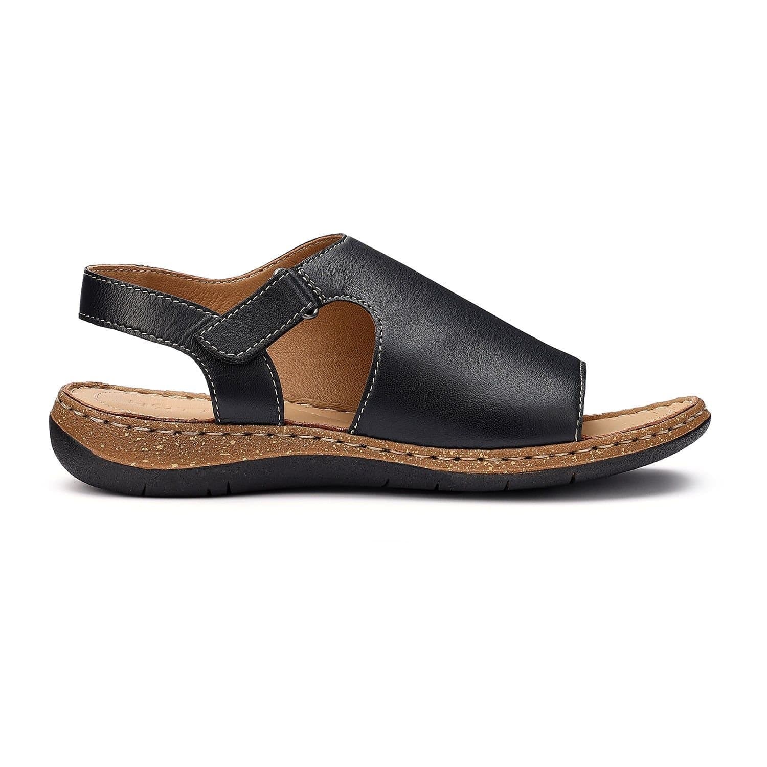 Hotter Hotter Women's Wide Fit 'Mena' Sandals in Black