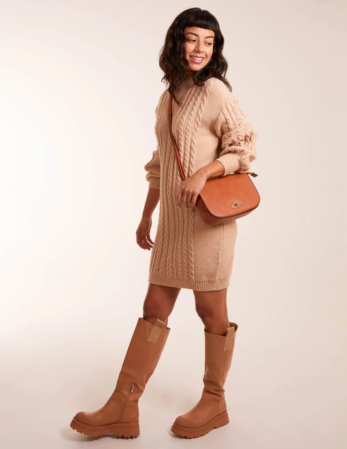 Blue Vanilla Cable Knit Dress - 4