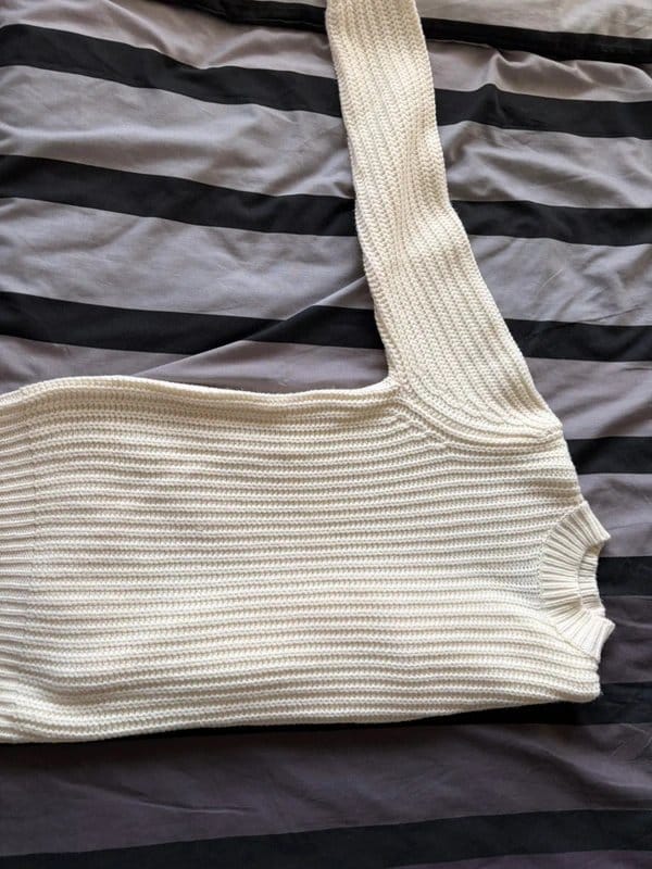 ASOS Cream Knitted Sweater for Men