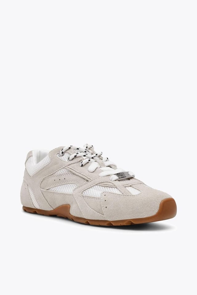 Steve Madden STEVE MADDEN Women's 'Aziel 105' Suede Trainers in White - 2