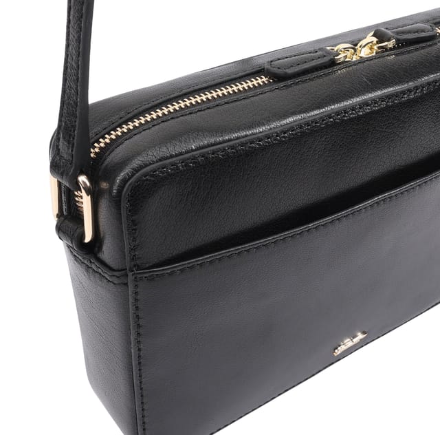 Paul Costelloe Paul Costelloe Women's Kouti Leather Cross Body Bag in Black - 3