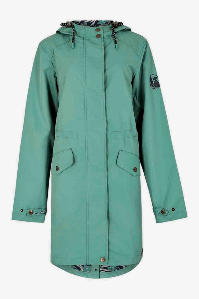 Weird Fish Weird Fish Women's Delara Waterproof Jacket in Bottle Green - 2