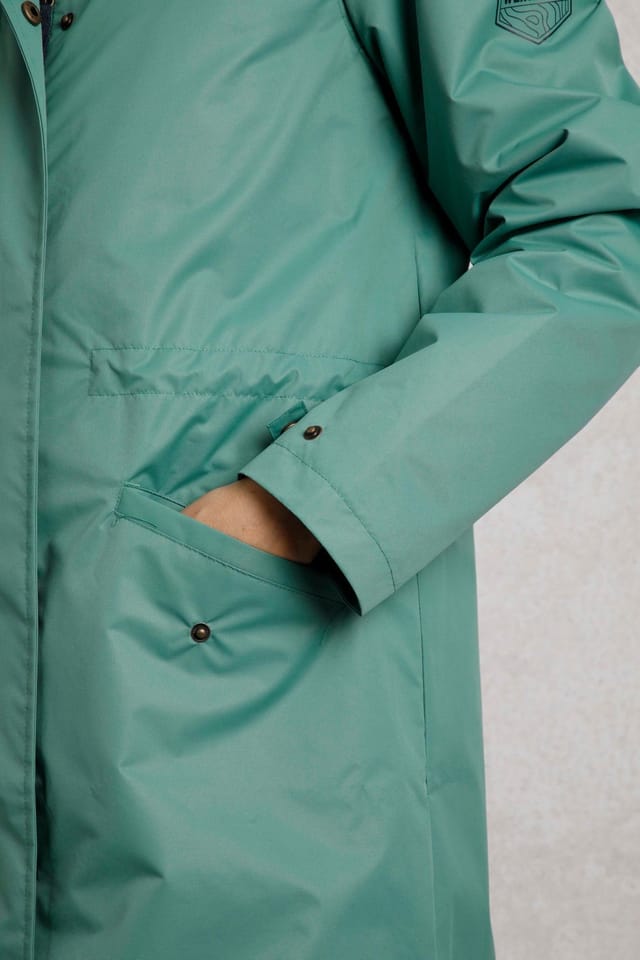 Weird Fish Weird Fish Women's Delara Waterproof Jacket in Bottle Green - 3