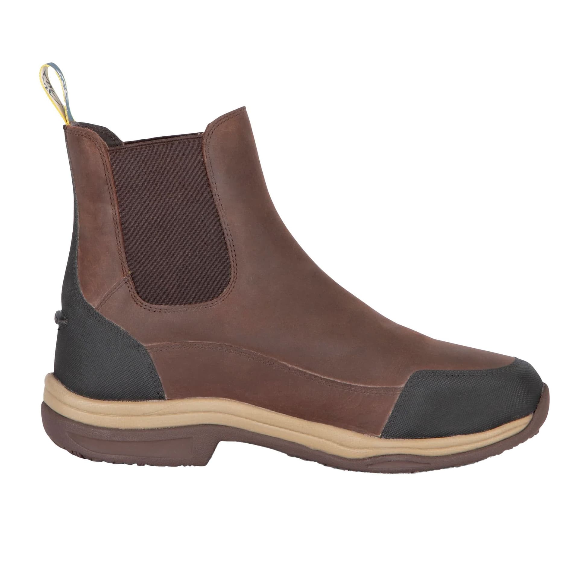 Moretta Moretta Brown Leather Chelsea Boots for Women