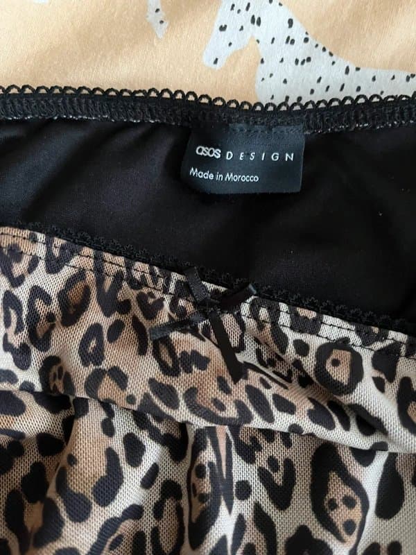 ASOS Leopard Print Bias Midi Skirt ASOS Small