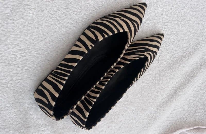 ASOS ASOS leather ballet flats - zebra