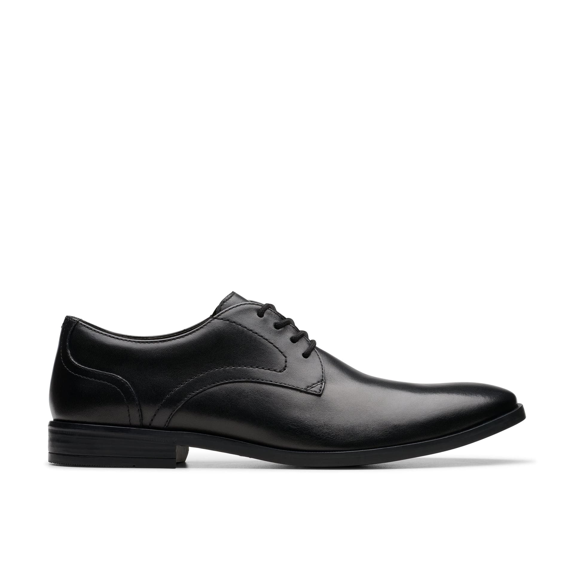 Clarks Clarks Men's Brandon Lace Black Leather Derby Shoes