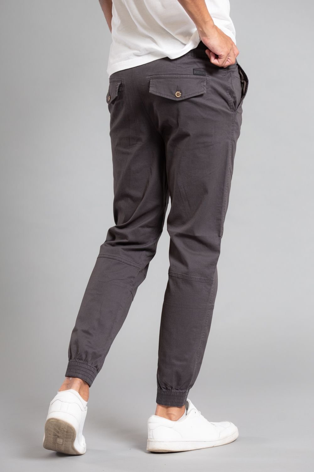 Tokyo Laundry Tokyo Laundry Men's Cotton Cuffed Trouser in Grey - 2