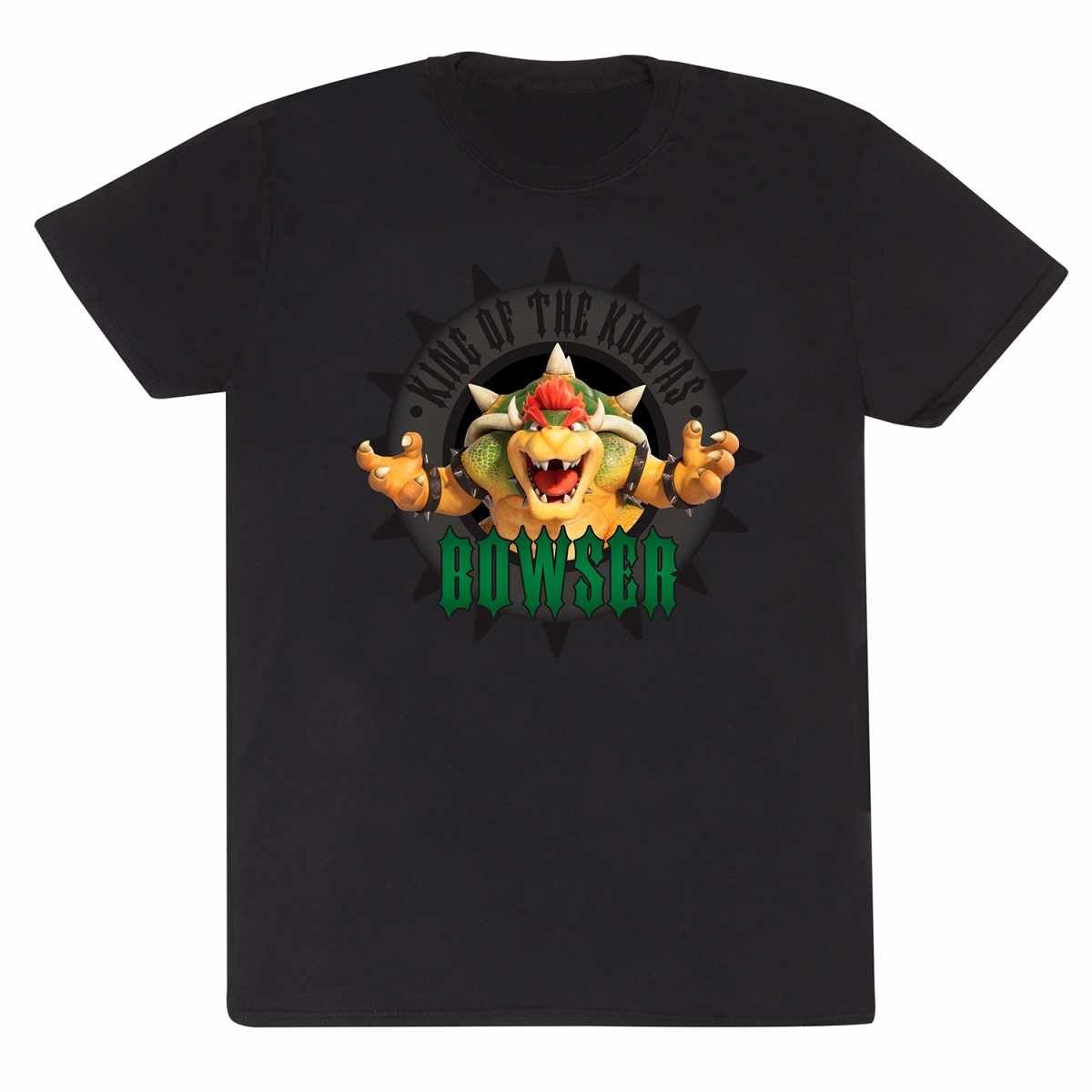 Super Mario Bros Super Mario Bros Men's King Of The Koopas T-Shirt in Black - 2
