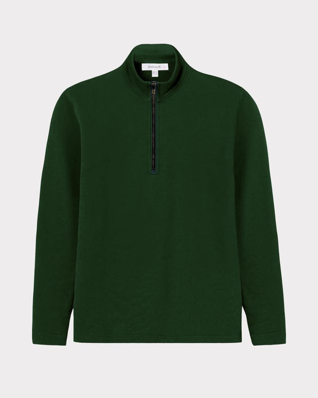 Kettlewell Kettlewell Women's Robyn 1/4 Zip Sweatshirt in Bottle Green - 2