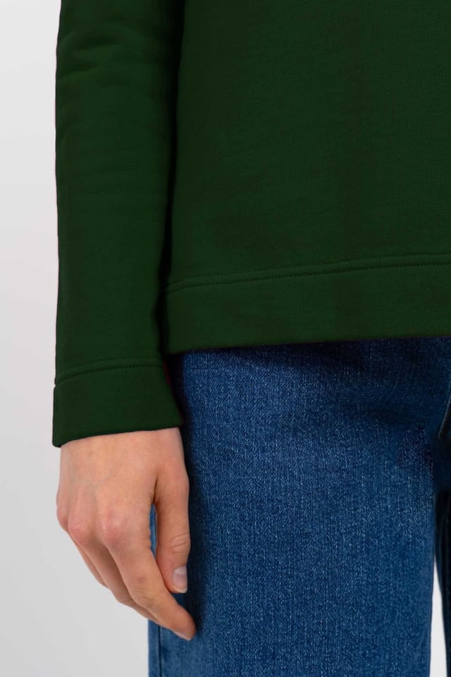 Kettlewell Kettlewell Women's Robyn 1/4 Zip Sweatshirt in Bottle Green - 3