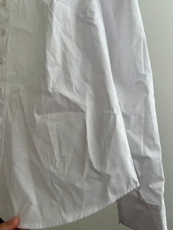 Marks & Spencer White Linen Shirt Size 14