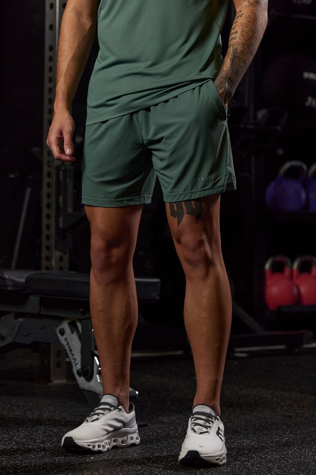 Gym King GYM KING Men's Energise Short Willow Green - 1