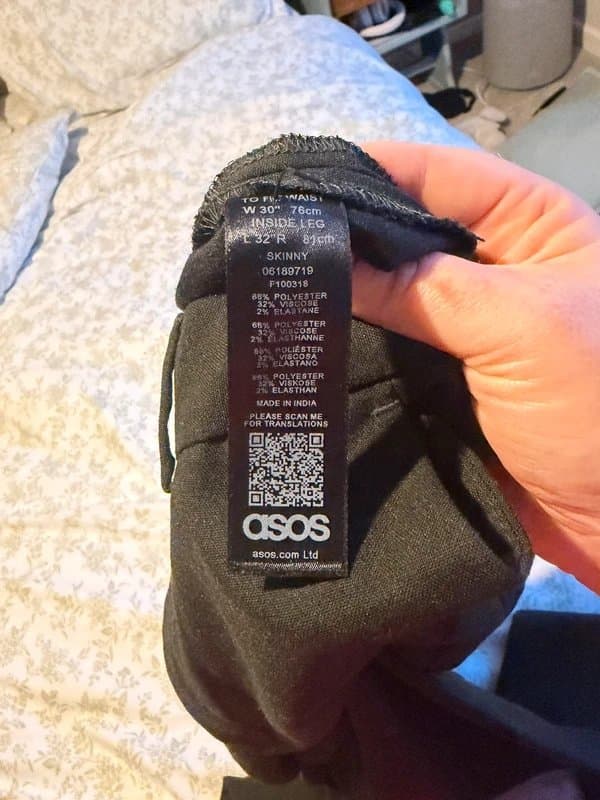 ASOS Smart black trousers