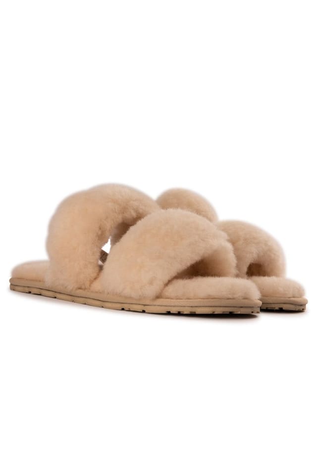 Aus Wooli Australia Aus Wooli Australia Women's Sheepskin Wool Ballart Sandals in Tan - 2