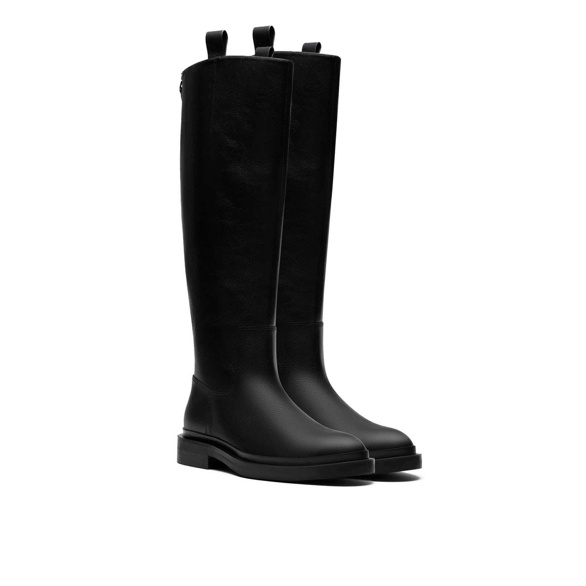 Clarks Clarks Women's Previa Hi Black Leather Knee High Boots - 4