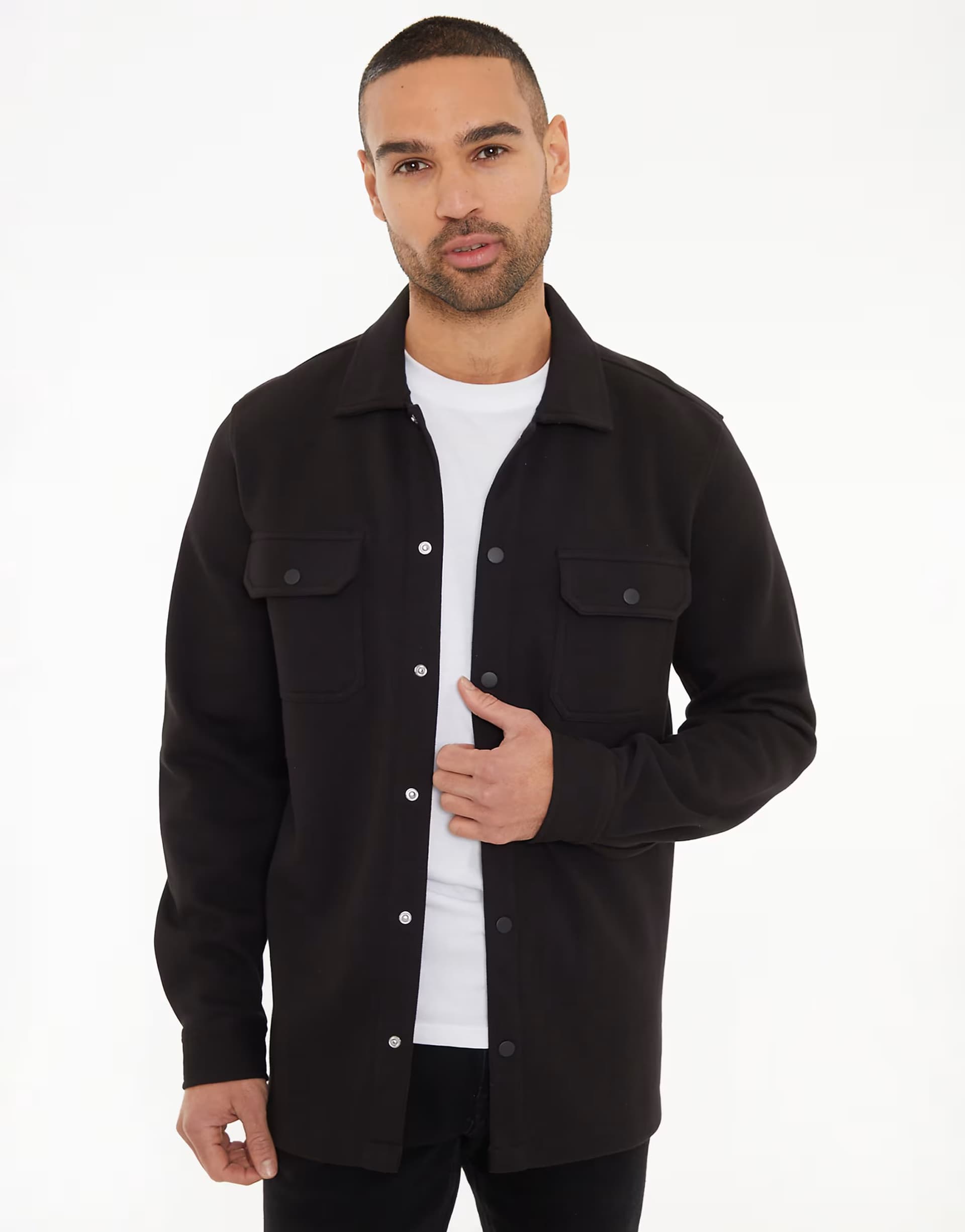 ASOS Relaxed Fit Cotton Twill Button Up Overshirt