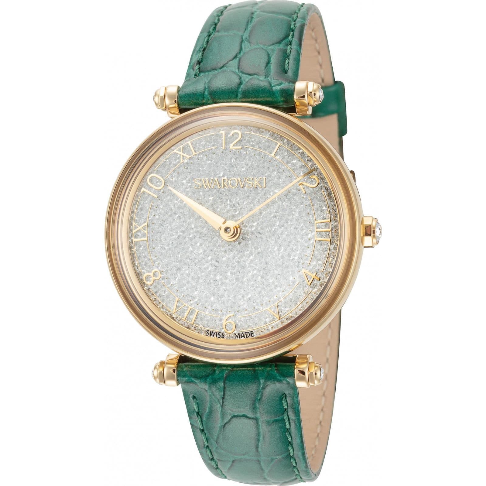 Swarovski Swarovski Women's 5656893 Crystalline 35mm Quartz Watch in Green