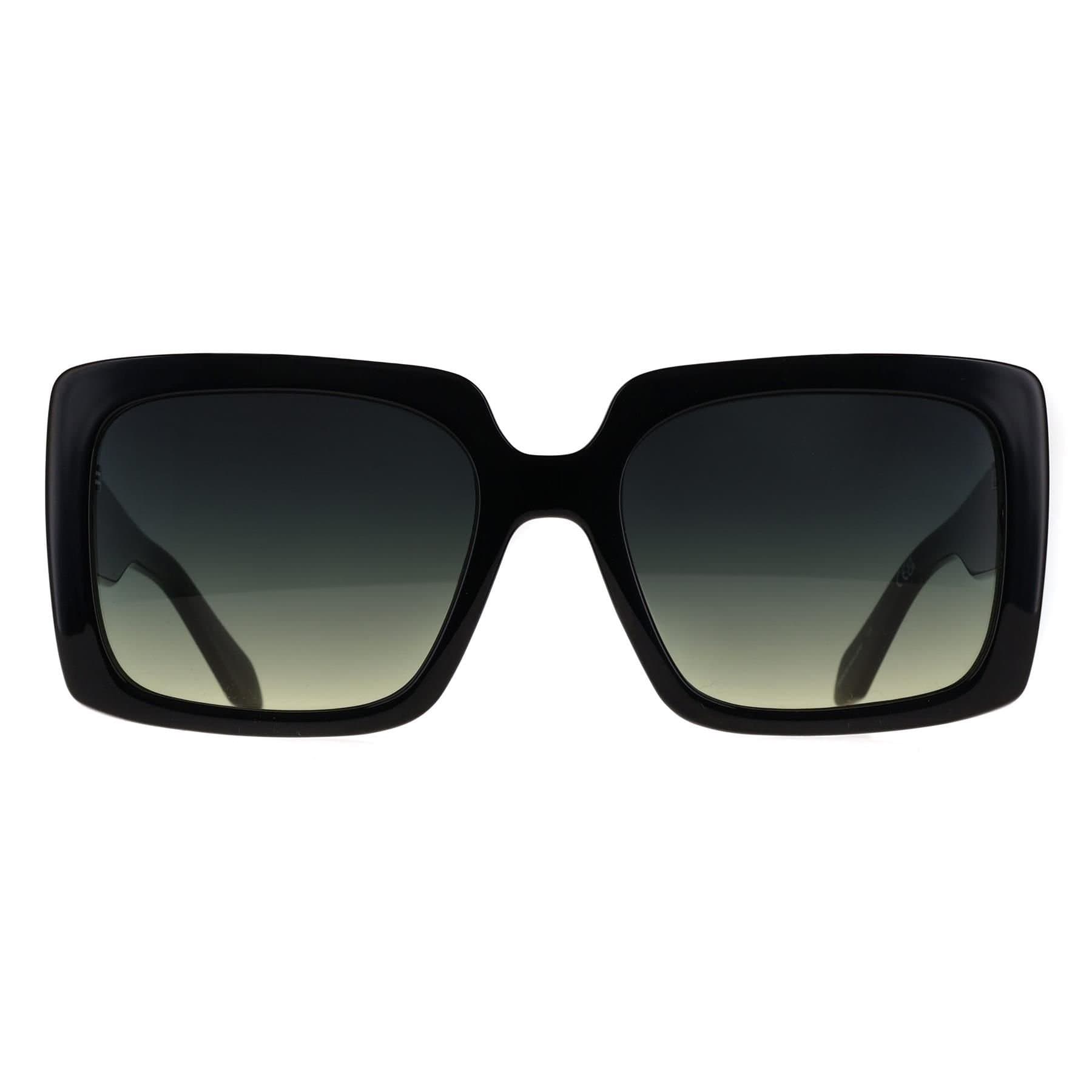 Quay Quay Women's Square Black Smoke Green Gradient Total Vibe