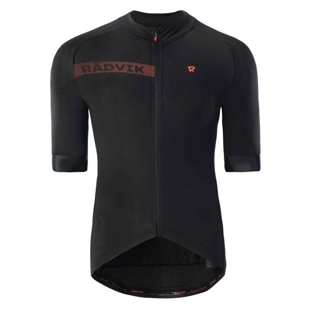 Radvik Radvik Men's Bravo Logo Cycling Jersey in Tangerine