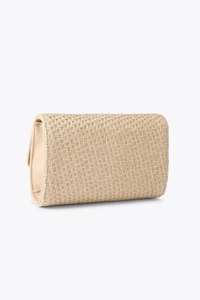 Carvela Carvela Women's 'Giorgia Flower Clutch' Bag in Beige - 3