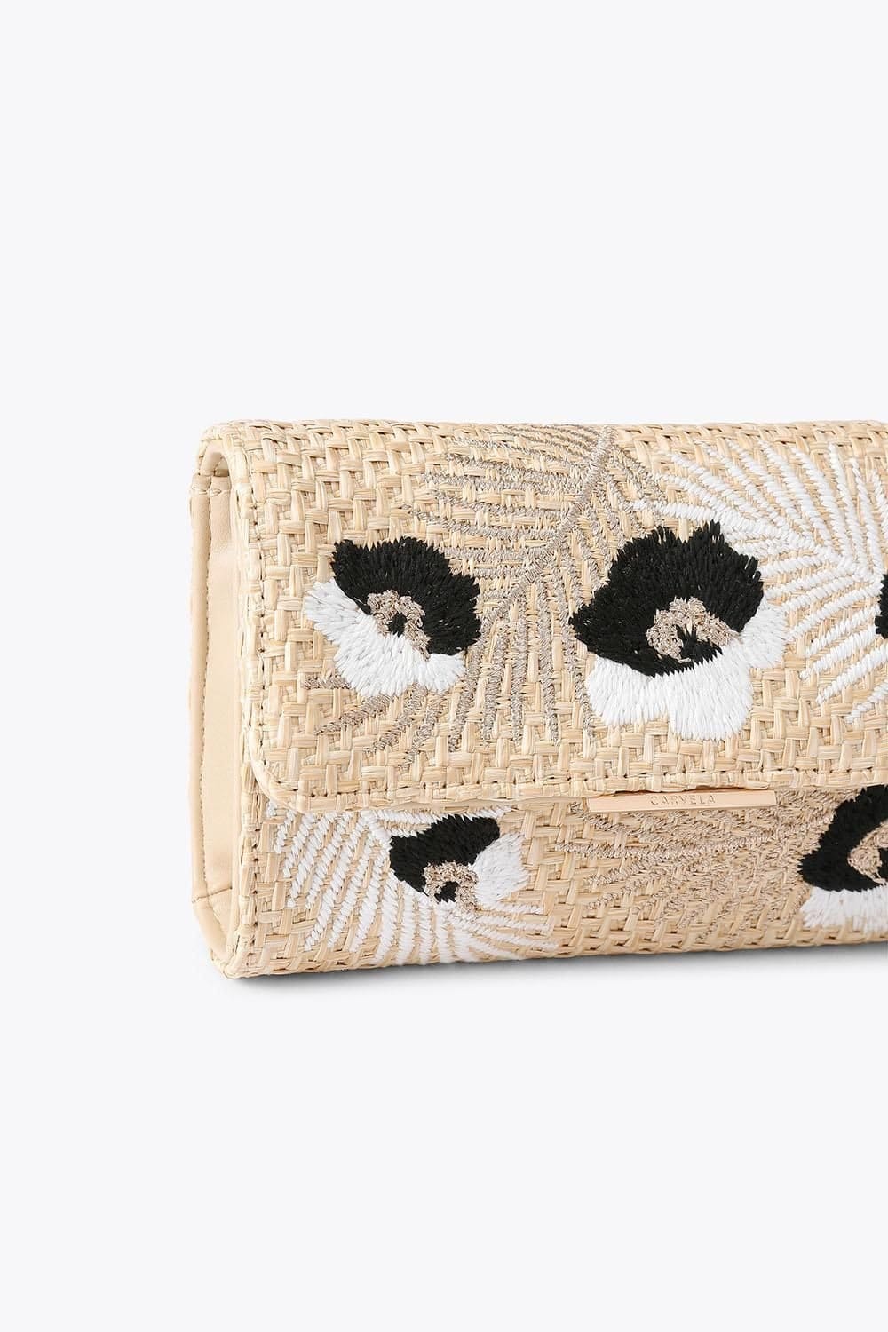 Carvela Carvela Women's 'Giorgia Flower Clutch' Bag in Beige - 4