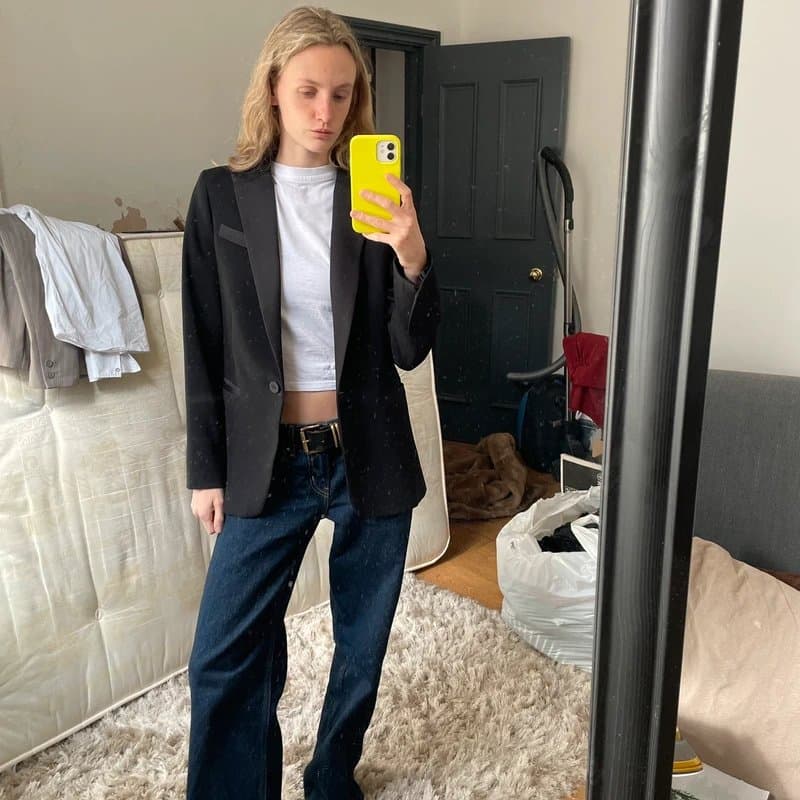 Topshop Black topshop blazer