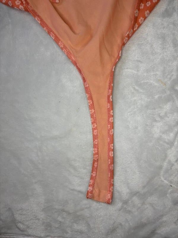 ASOS ASOS petite peach coral floral summer spring bodysuit