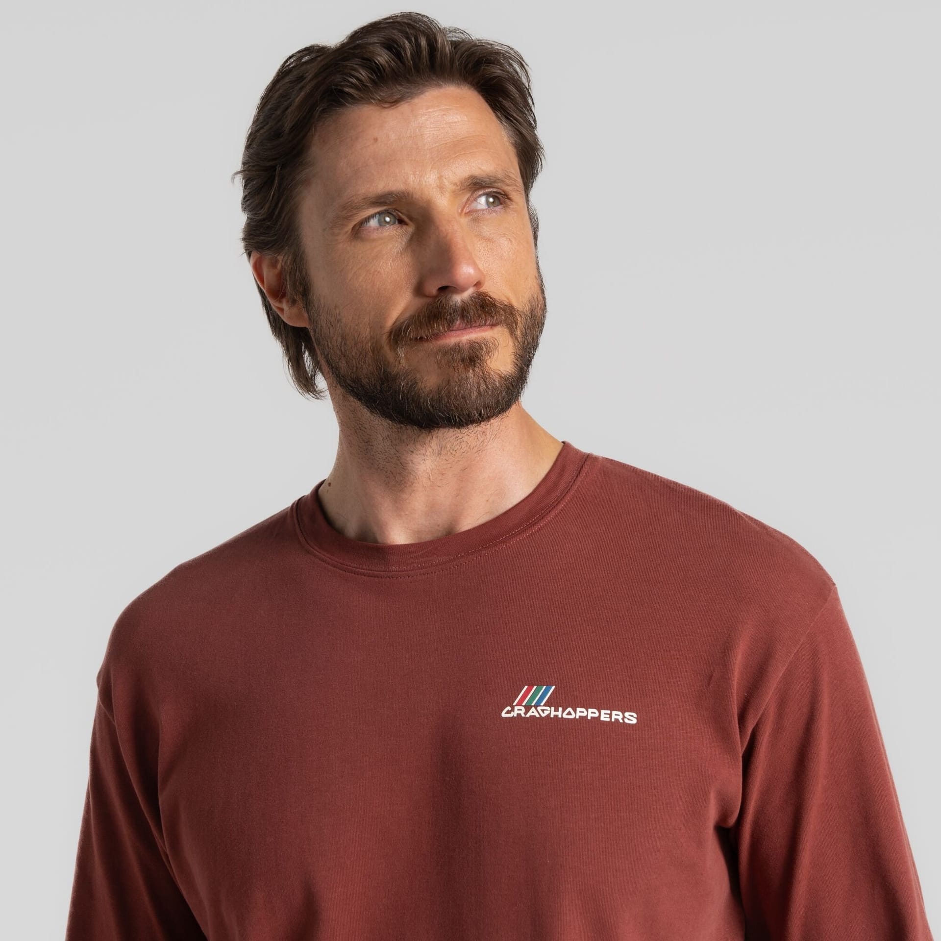 Craghoppers Craghoppers Men's Dillisk II Long Sleeve Top in Red - 4