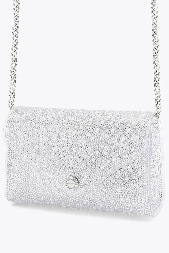 Carvela Carvela Women's 'Positano Vinyl Clutch' Bag in White - 2
