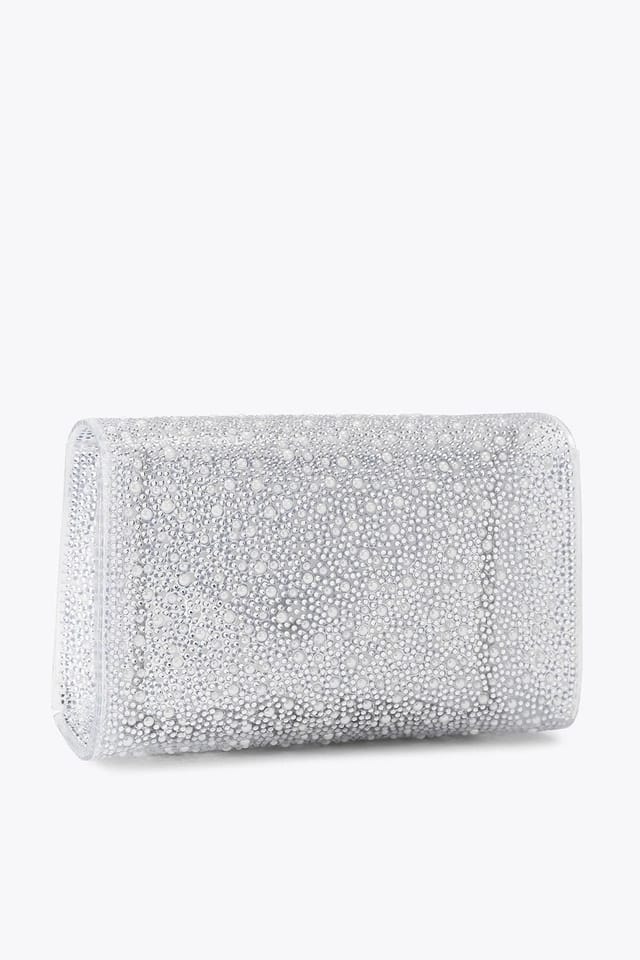 Carvela Carvela Women's 'Positano Vinyl Clutch' Bag in White - 3