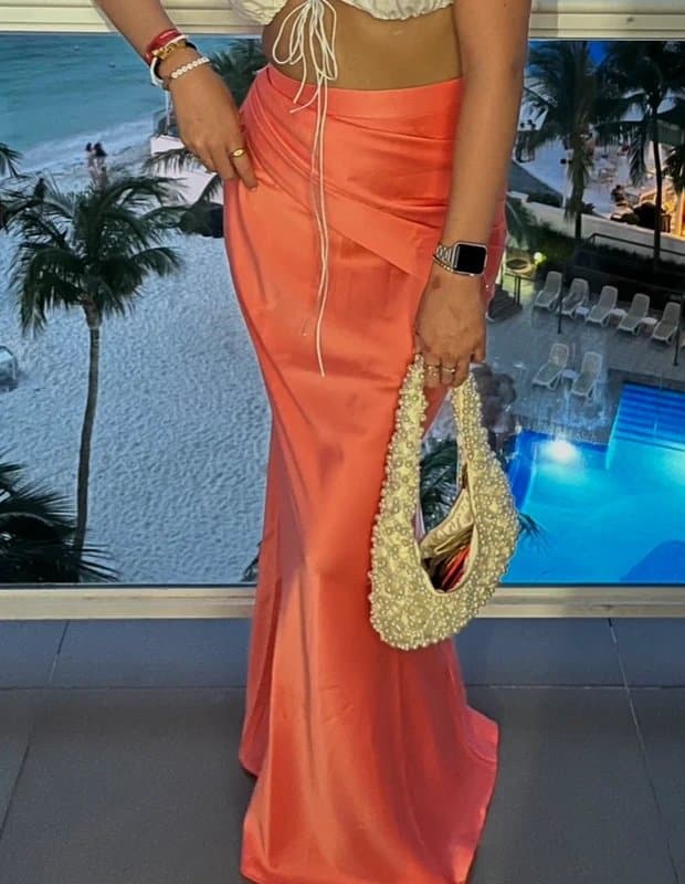 ASOS Asos satin maxi skirt