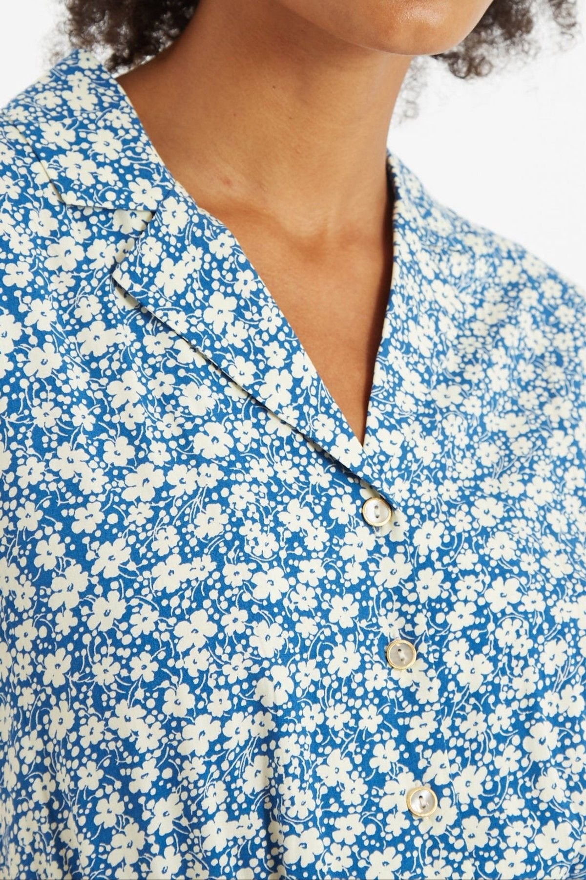 Louche Louche Women's Mafalda Periwinkle Cropped Jumpsuit in Blue - 3