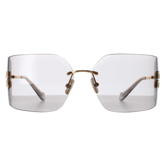 Miu Miu Miu Miu Women's Rimless Gold Light Grey MU54YS - 2