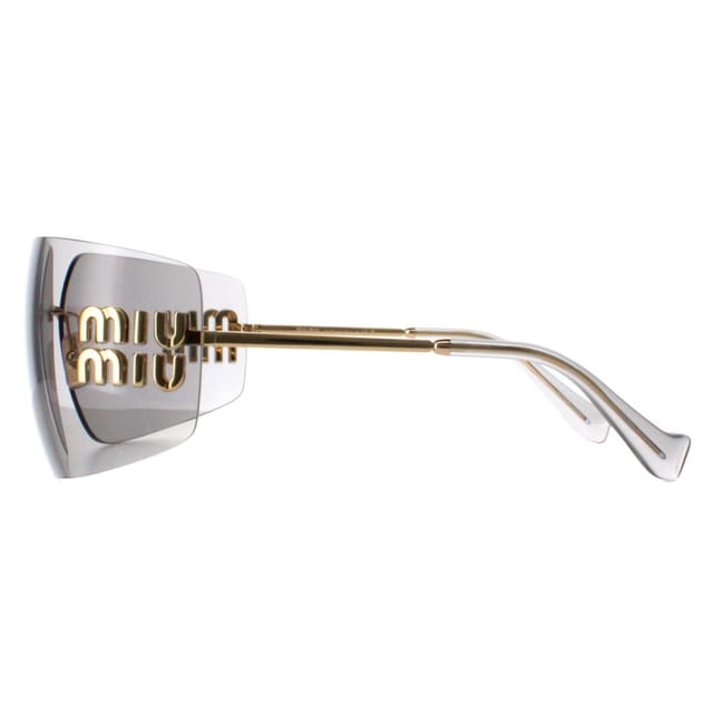 Miu Miu Miu Miu Women's Rimless Gold Light Grey MU54YS - 3