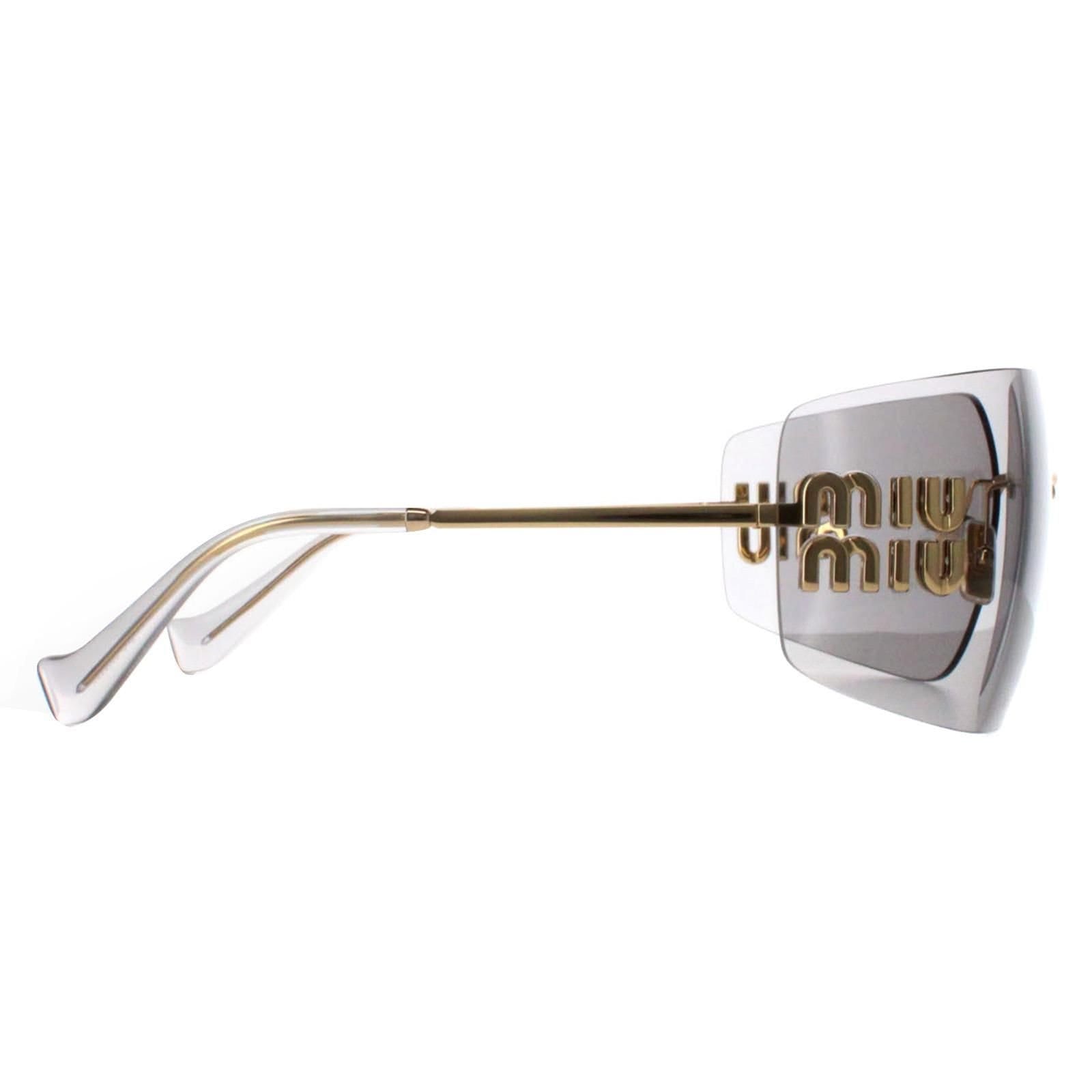 Miu Miu Miu Miu Women's Rimless Gold Light Grey MU54YS - 4