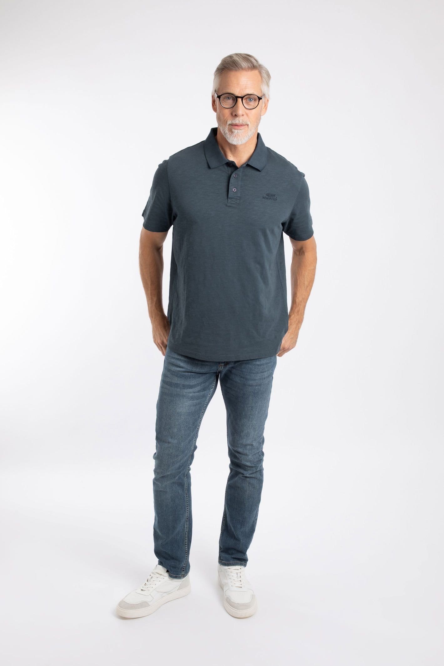 Weird Fish Weird Fish Men's Indy Polo Shirt in Navy - 4