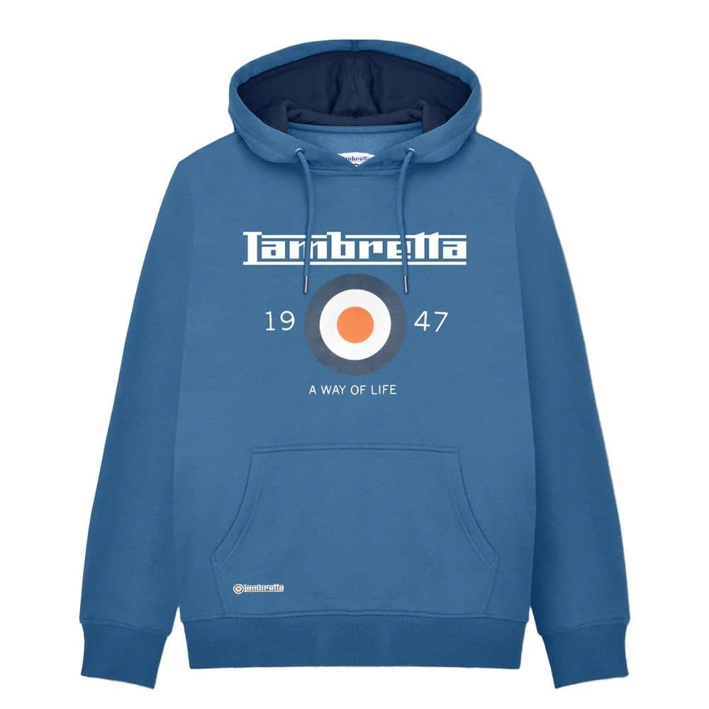 Lambretta Lambretta Men's AW24 Target Hoodie in Dark Blue